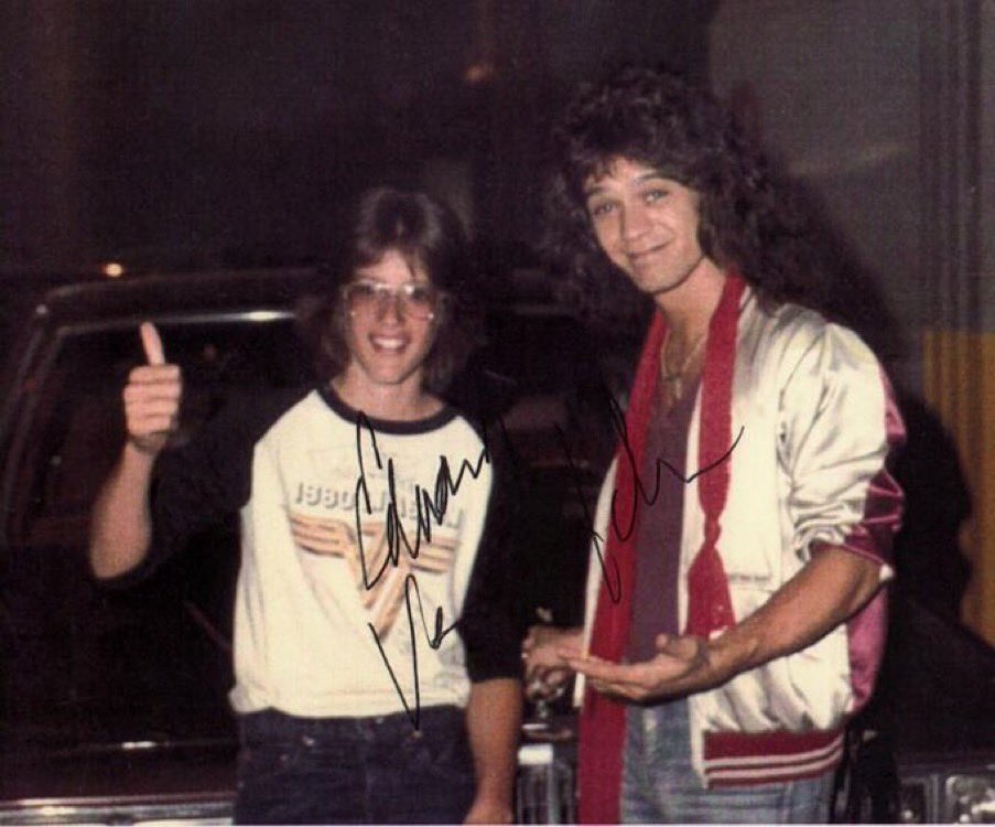OTD July 13, 1980: Hanging Edward Van Halen after thier show in Huntington, WV…I was 16 and this moment changed my life!
