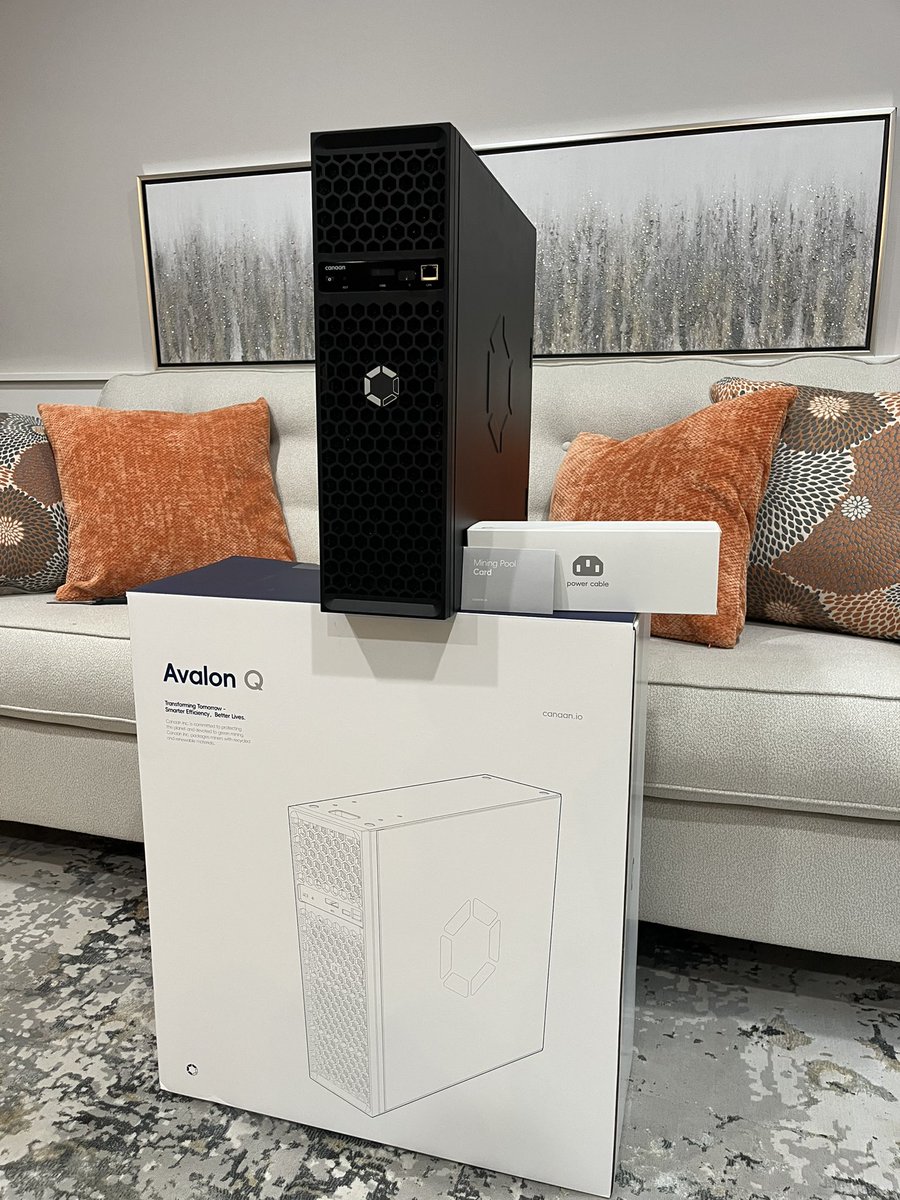 king_sulaman's tweet image. Just setup my Avalon Q today! Passive income from #Bitcoin mining just got easier. This quiet home miner sure can stack some sats!
Super impressed at it Mining around 82TH/s on Standard mode!
Full unboxing, review, and setup coming soon on my youtube. @canaanio