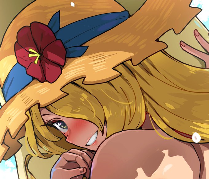 シロナさん絵完成。渋には昼ごろ予約投稿。ニジエに先行アップ済み。fantia無料プランにはあす以降アップ予定です。 