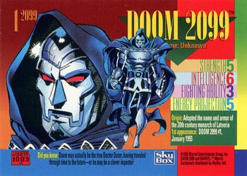 AustinGorton's tweet image. Card 1-2099: Doom 2099

The insert subset for this series features an assortment of the Marvel 2099 characters on a red foil background.

Always love a DYk fact that is a question. 

Scans via @tradingcarddb
#TradingCardADay #MU4 #Marvel2099 #DoctorDoom