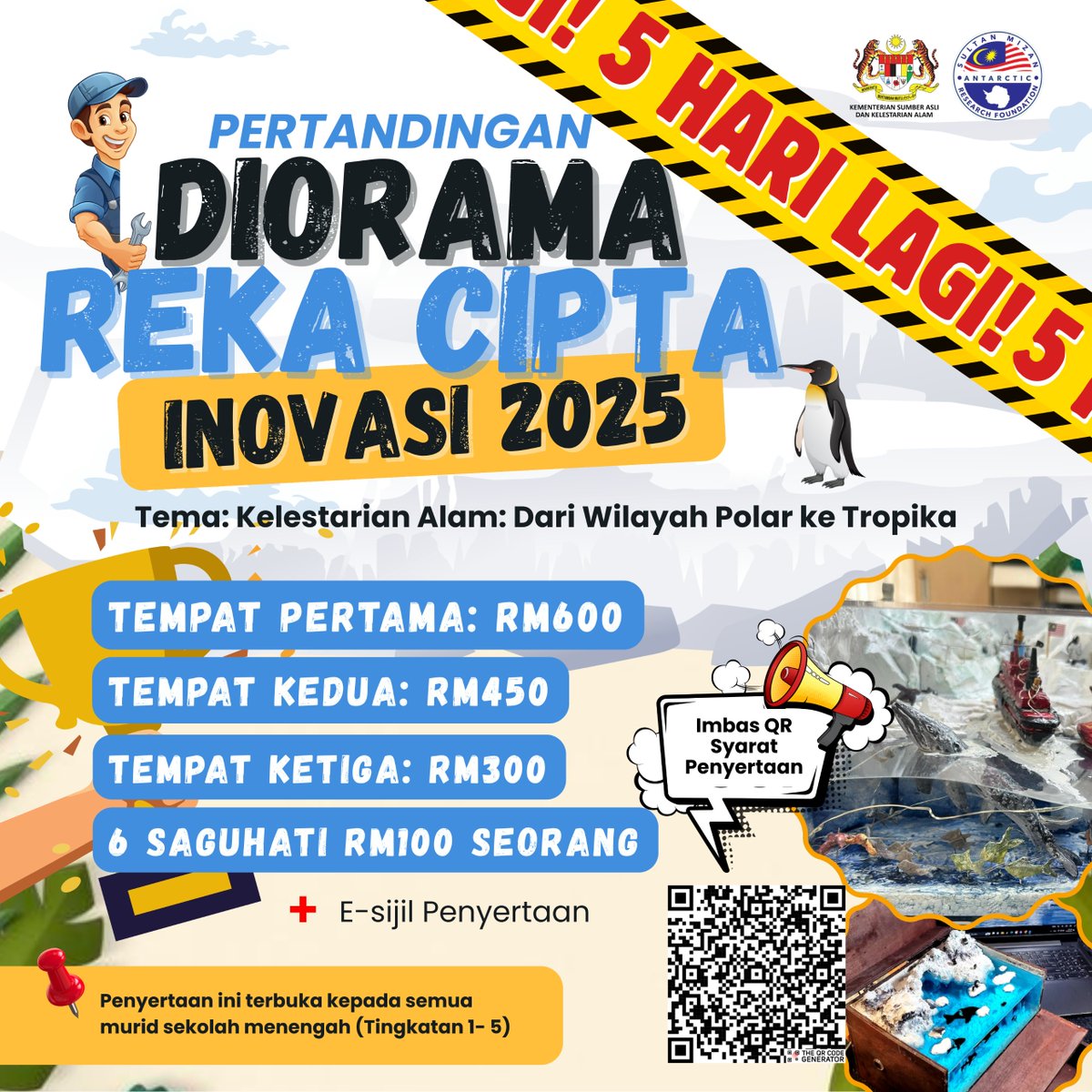 Yayasan Penyelidikan Antartika Sultan Mizan tweet media