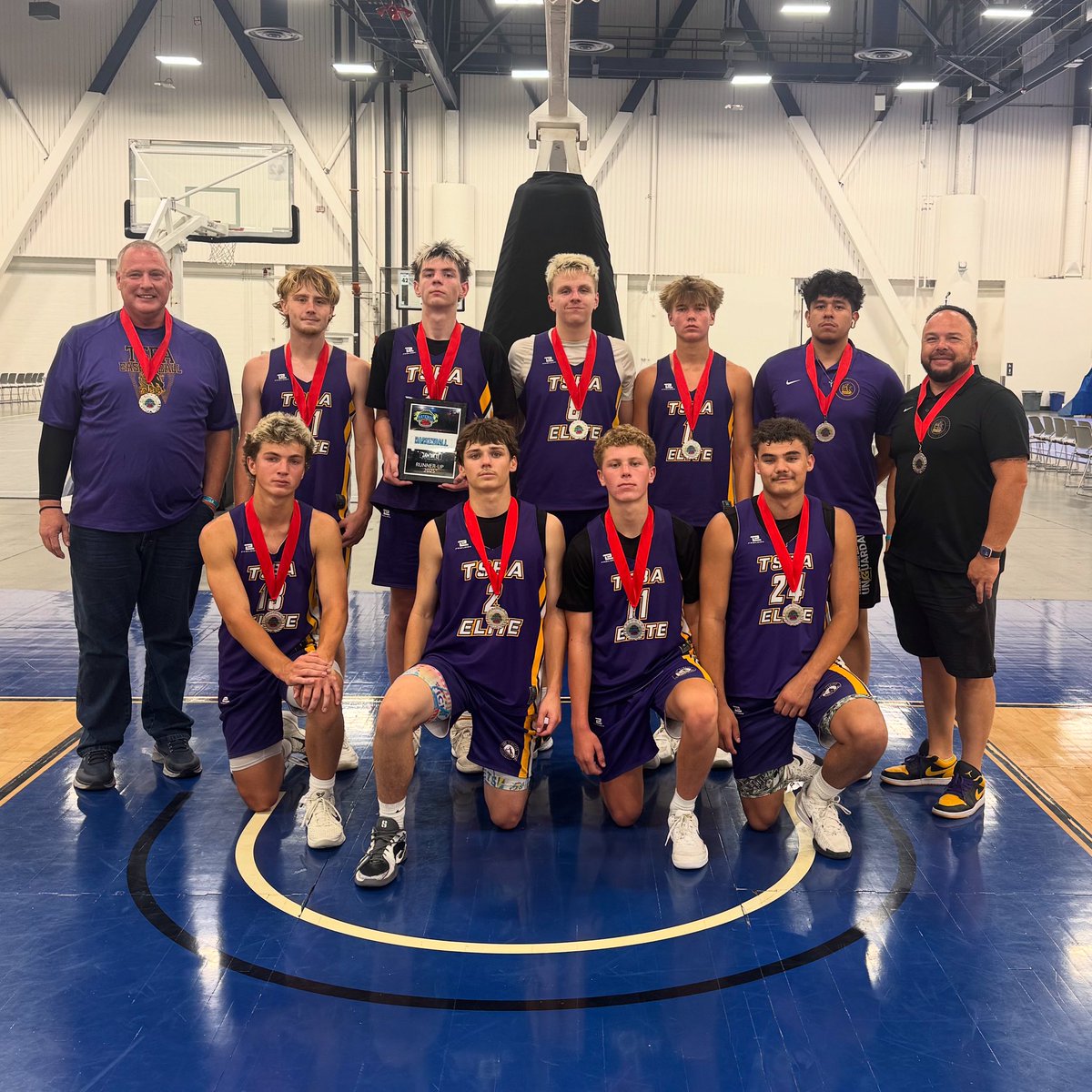 TSBA 16U finishes 2nd at the @jamonitbasketball West Coast  National Championships 🏀💜💛