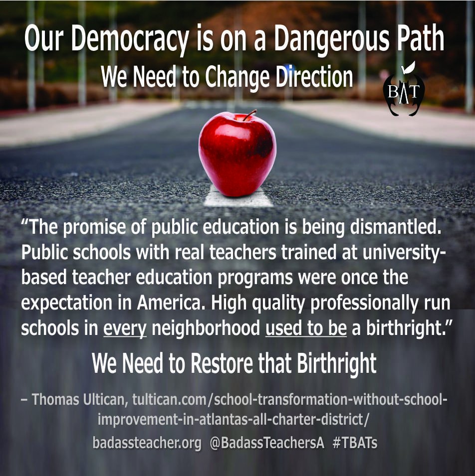 Public schools are under attack. They are being underfunded, undermined, and overtaken by corporate and political interests. We need to restore the promise of public education.