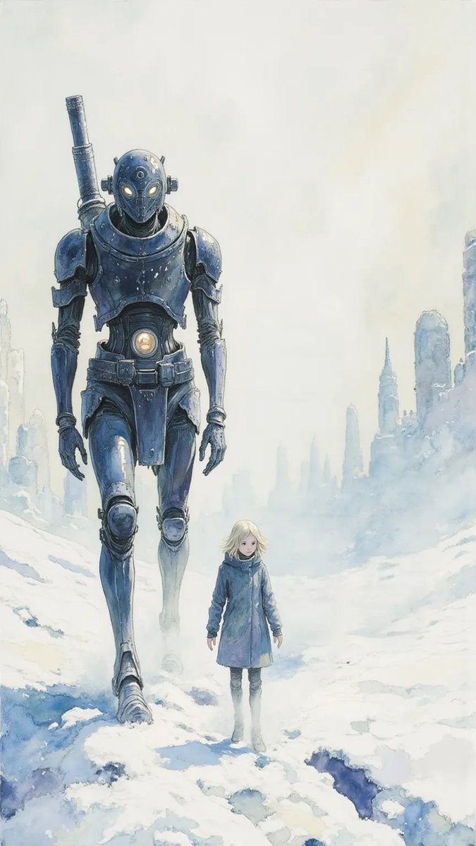 やっぱり自分には絵画調は難しい……
なんとなくそれっぽく見える打率、アニメ調だと4割、絵画調だと1割くらい（笑）
#AIイラスト #AIart