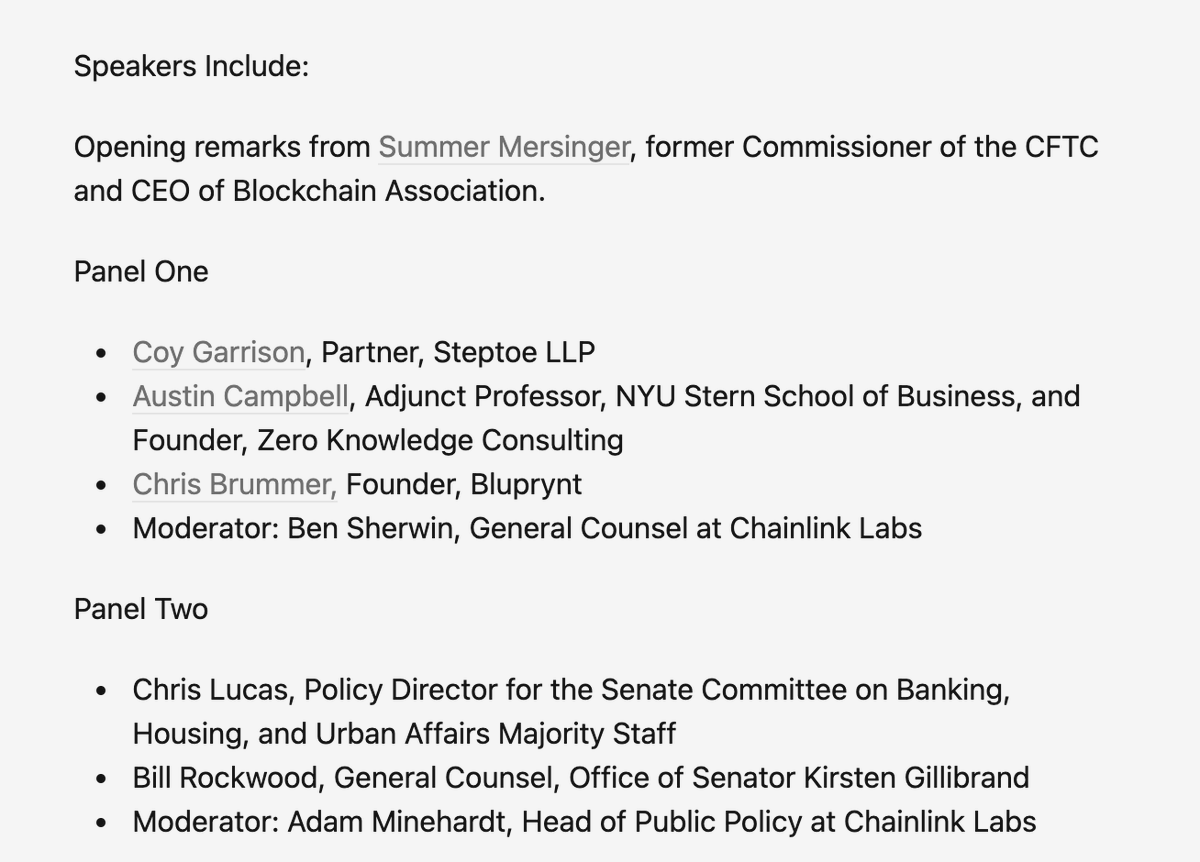 ARiHBARi's tweet image. 🚨@CHAINLINK HOSTING PANELS WITH UNITED STATES GOVERNMENT OFFICIALS &amp;amp; OFFICE OF @SenGillibrand 🚨

$LINK THE U.S TREASURY