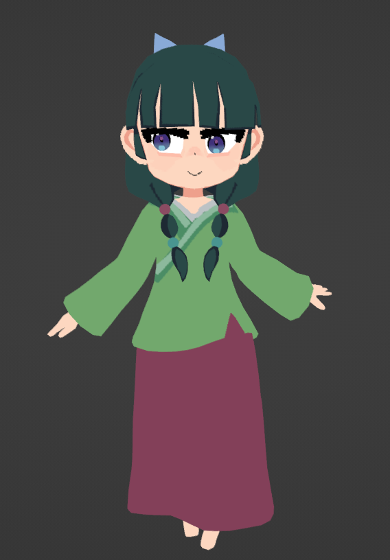 maomao lowpoly! #vrchat #ApothecaryDiaries #maomao