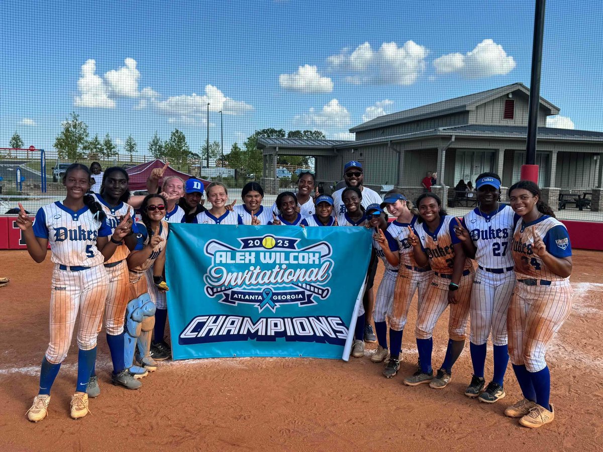 Proud is a huge Understatement for what these young ladies just accomplished… Your Lady Dukes 2028 Premier team just won the Alex Wilcox invitational!  These young ladies did it in TRUE BLUE MAGIC FASHION going undefeated despite having the odds stacked against them.  This