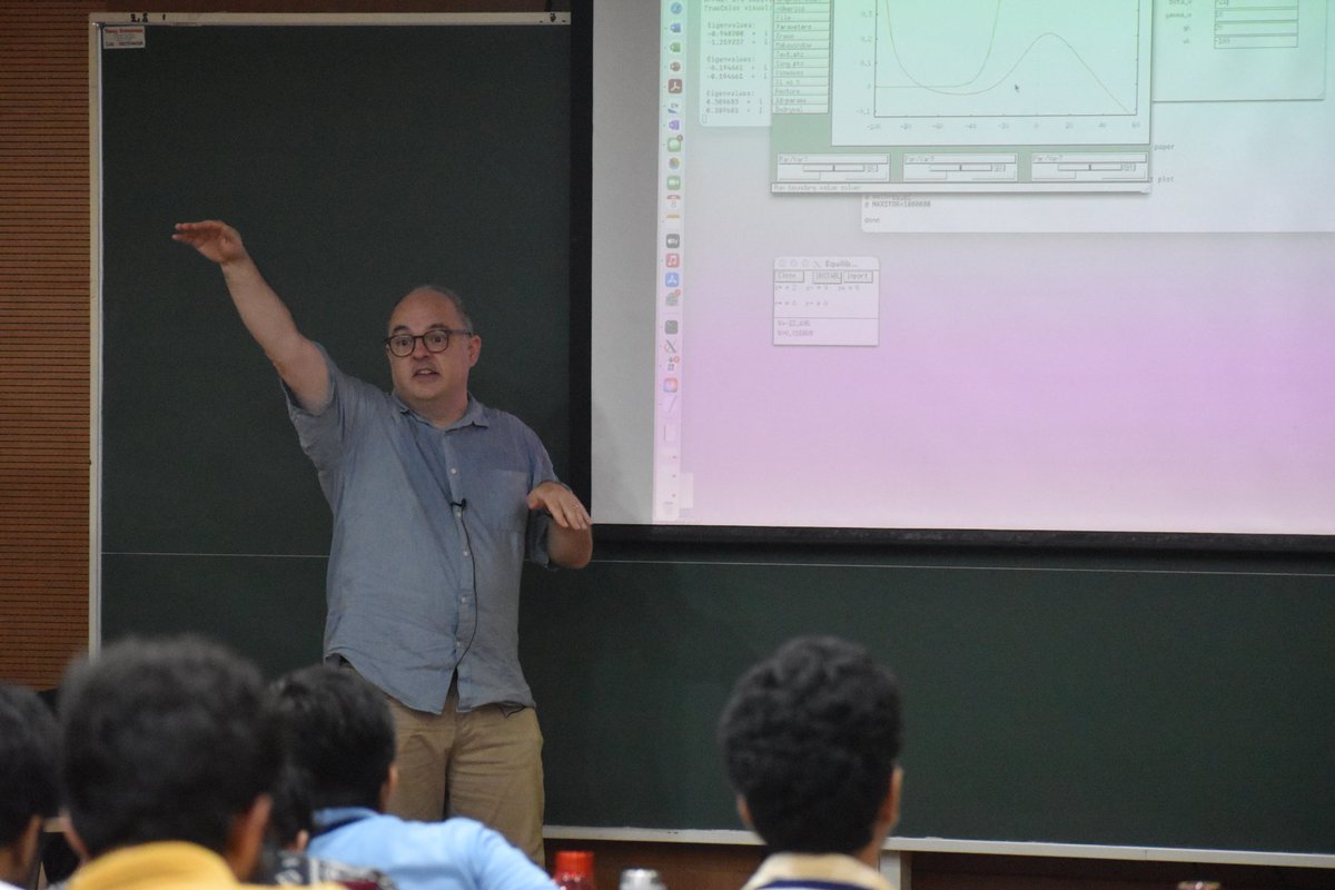 camp_course's tweet image. Thank you, Prof. Steven Prescott, for gracing CAMP 2025 with your engaging lectures on neuron excitability dynamics, homeostatic regulation, and degeneracy. Your XPP tutorial and enthusiastic interaction with students made it all the more memorable!