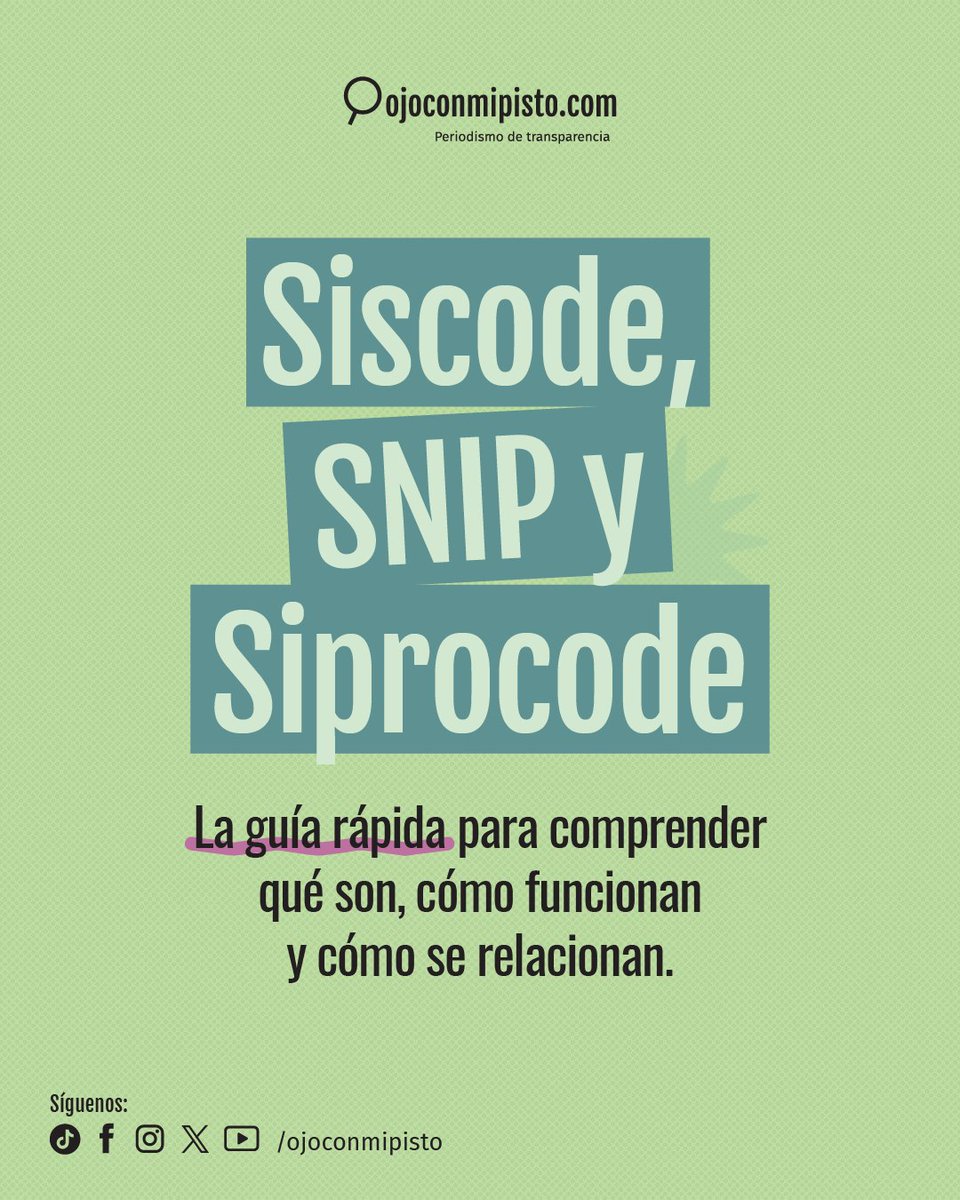 _ojoconmipisto's tweet image. ¿Qué tanto sabes sobre el #Siscode, #SNIP y el #Siprocode?👀 Aquí te presentamos una guía rápida para comprender qué son, cómo funcionan y cómo se relacionan. Conoce más sobre la descentralización del poder del gobierno central, en las alcaldías y sus comunidades en 5 niveles👇
