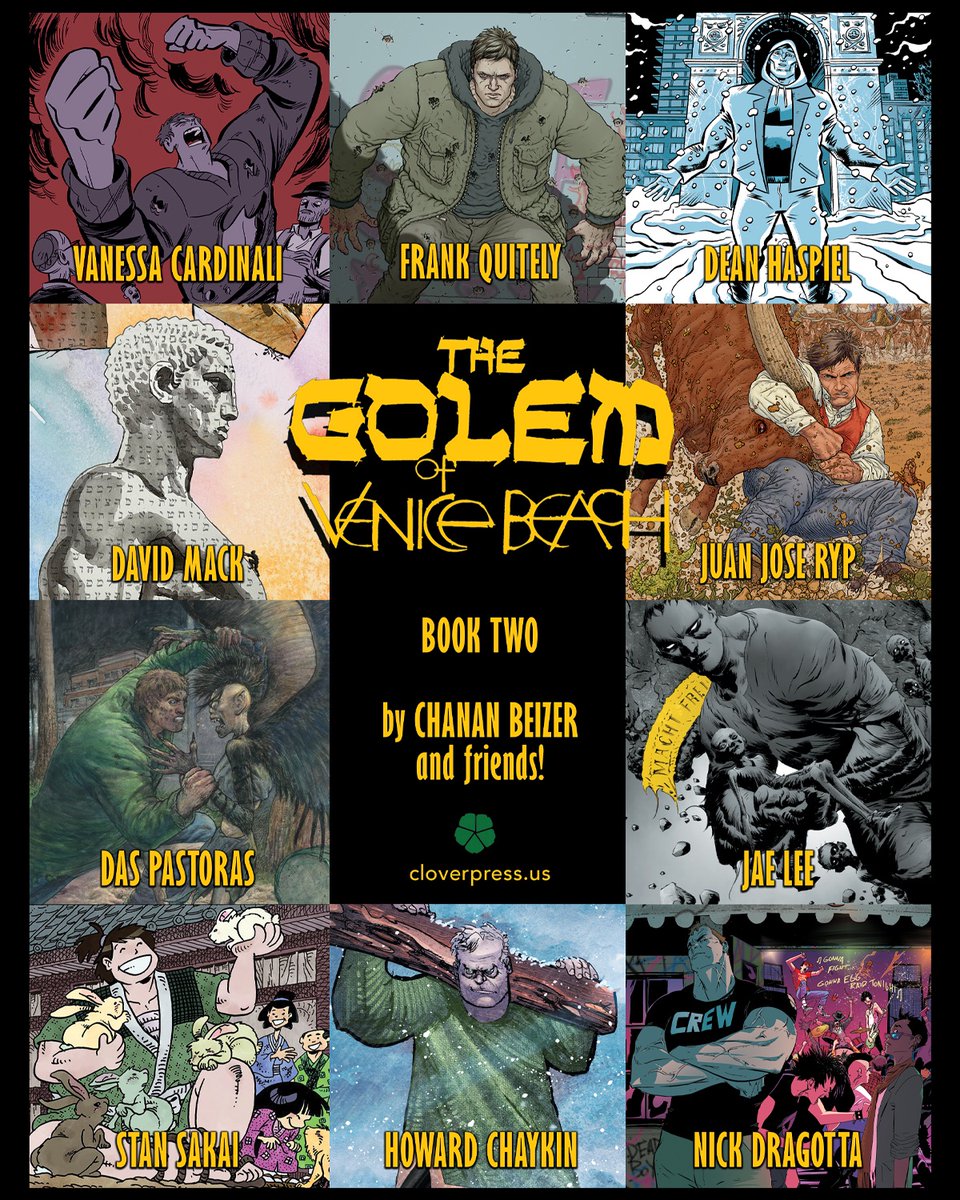 clover_press's tweet image. The Golem of Venice Beach book 2 is now in stores!
Books 1 & 2 are now available at Cloverpress.us or wherever books are sold!
Be sure to check out this story of a 400-year-old Golem with art by some of the top artists in the industry!