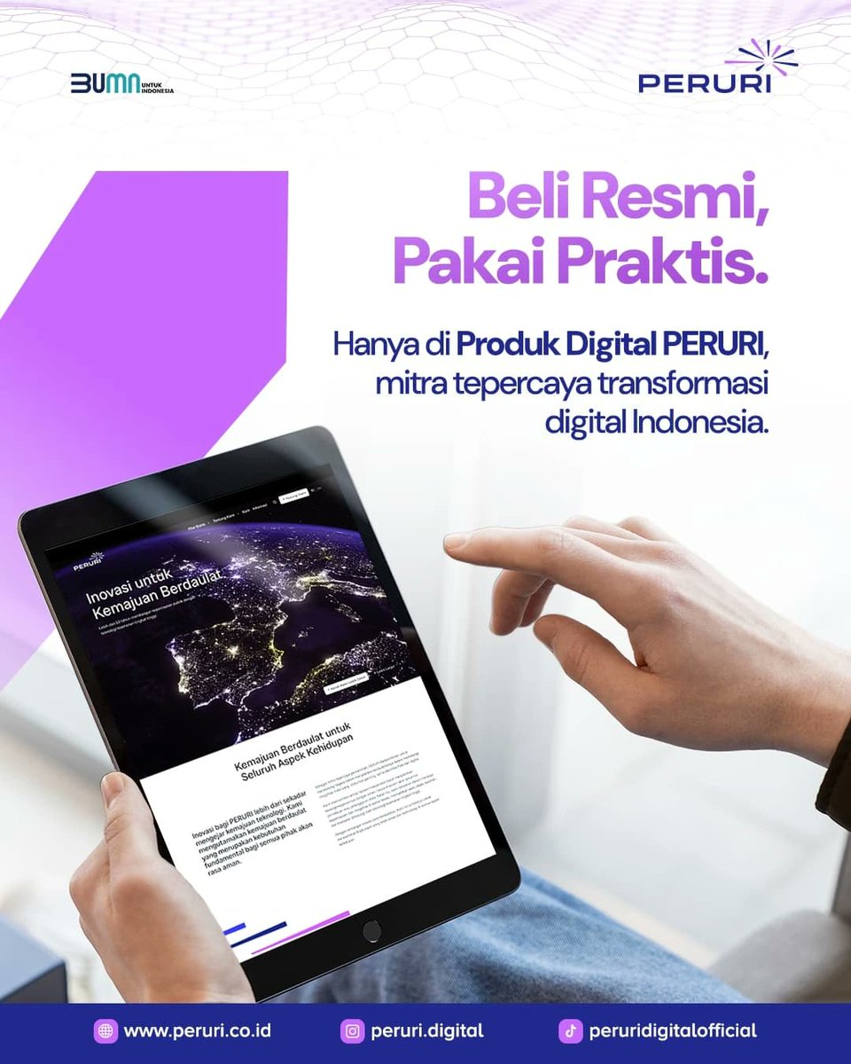 Masih pakai stempel basah? Saatnya beralih ke PERURI Tera, solusi stempel digital yang resmi dan efisien.

#PERURI #DigitalSecurity #DigitalTransformation #PERURITera #ProdukDigital #SolusiDokumenDigital #ResmiDanTerpercaya #DigitalisasiBersamaPERURI