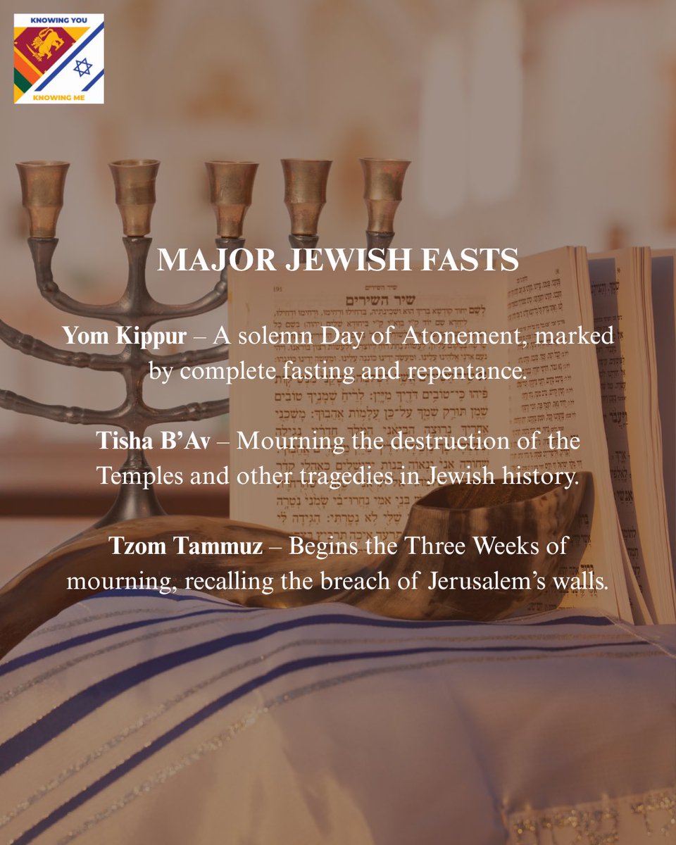 IsraelInSL's tweet photo. Fasting in Judaism goes beyond hunger โ itโs a journey of reflection, empathy, and unity.
#YomKippur #TishaBAv #JewishTradition #SpiritualGrowth #FastingWithPurpose https://t.co/ECNBJbZ5vO