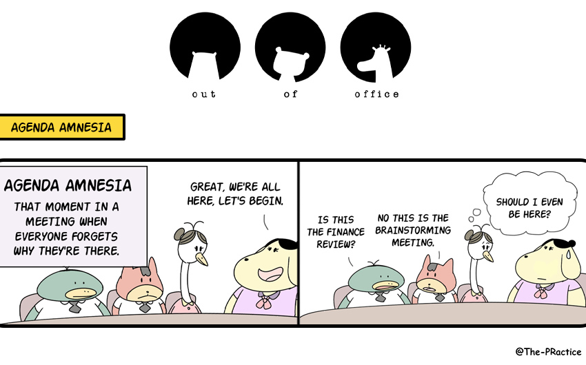 Agenda Amnesia...
#OOO #Episode234 #lifeatwork #experiences #learning
