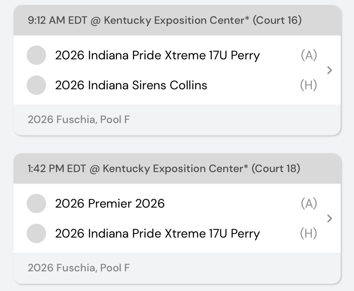 ruby__murrell's tweet image. New game times for @TFNsRun4Roses The Championship