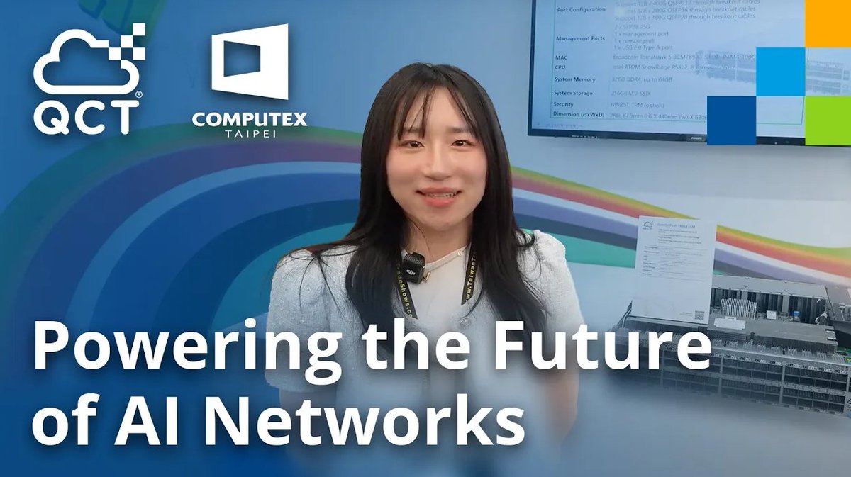 Discover <a href="/QuantaQCT/">QCT</a> latest switch innovations: the 800G #datacenter switch #QuantaMesh BMS TA064-IXM that delivers 51.2T of switching capacity, and the new management switch QuantaMesh T1048-LYB, deliver high bandwidth and low latency for #AI clusters. bit.ly/4nKsPzp
