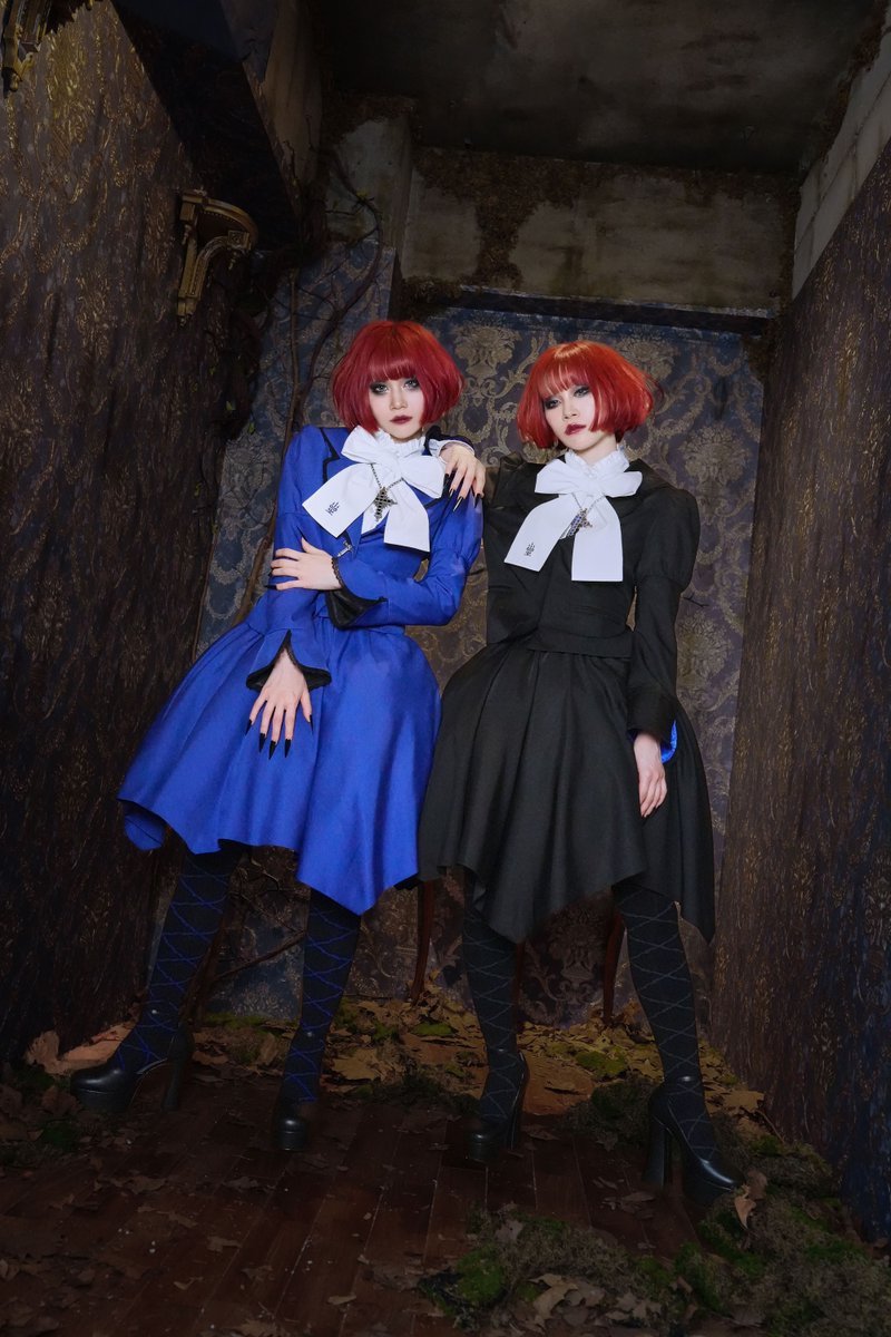 十字架ボタン比翼ジャケット Blue 9号 ／ Black 13号 ご好評につき