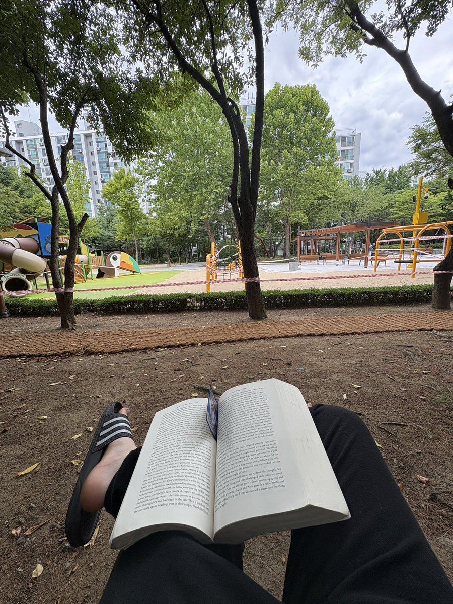 Reading at the park
