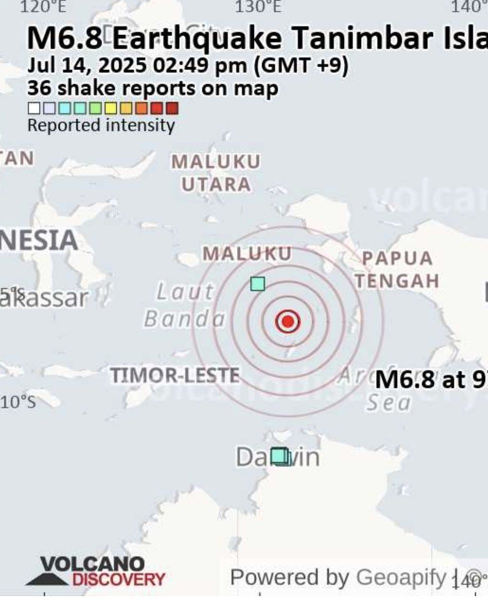 6.8 M #Earthquake