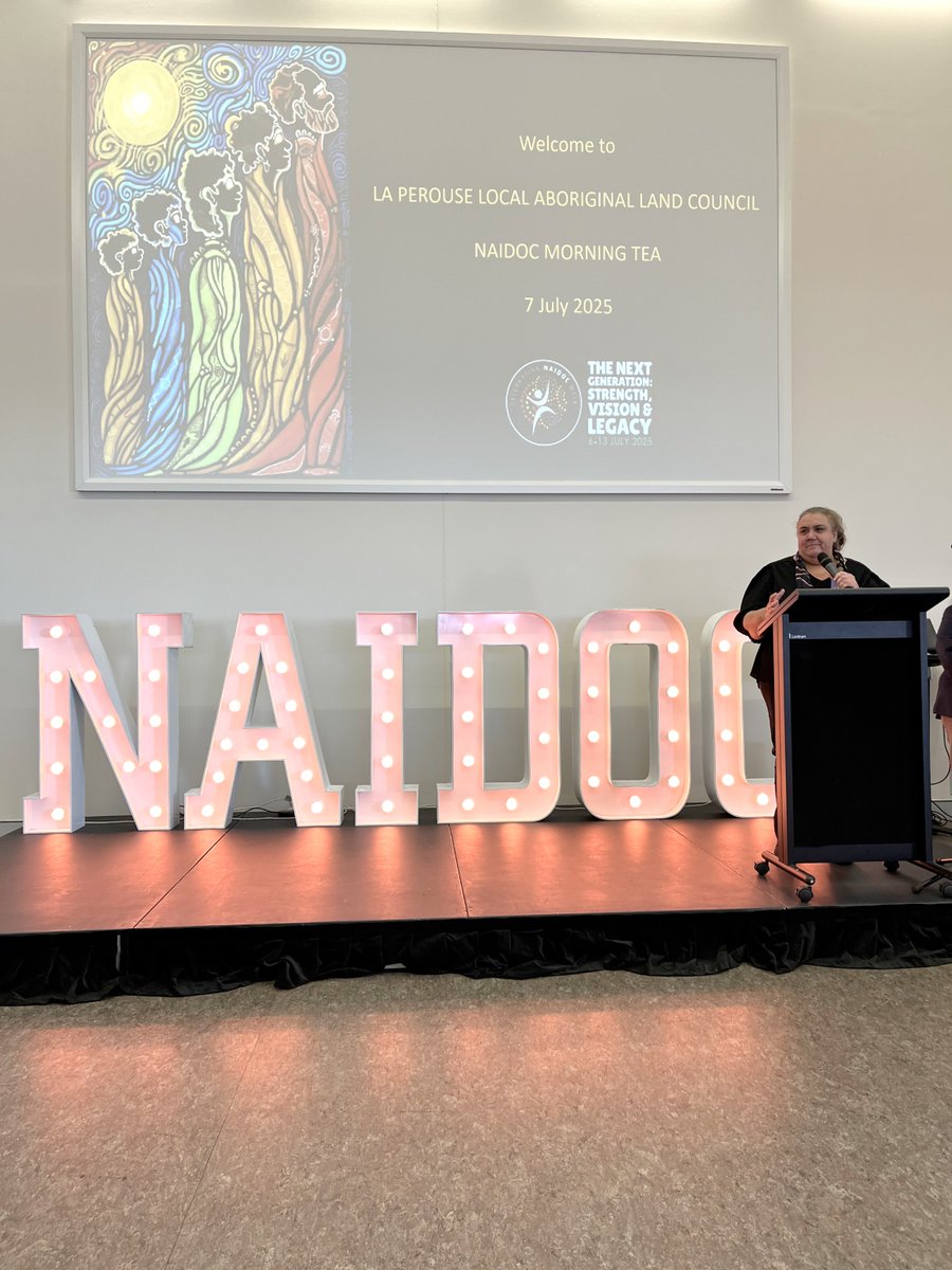 nswalc's tweet photo. Lapa Deadly’s Leadership Group really empowered the crowd at the La Perouse LALC NAIDOC morning tea last week, as they shared their amazing and inspiring achievements. 

#NAIDOC2025 #NAIDOCWeek #StrengthVisionLegacy https://t.co/mATedbveeJ