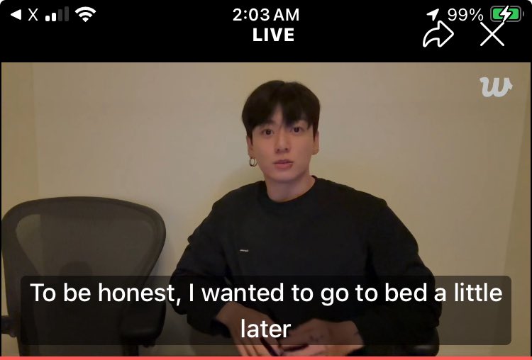 JK is Live!  1,2,3… just like that 
We are truly loved.