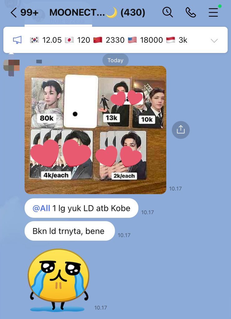 moonectiago's tweet image. Hi LUNÉs! 

Yang lagi nyari GO &amp;amp;TEAM, bisa banget ya gedor DM kita, banyak jajanan murah meriah nih, yuk drop id line kalian di DM kami! ☺️❤️

. wts go ina group order andteam ej euijoo fuma k nicholas yuma jo harua taki maki #teamsell