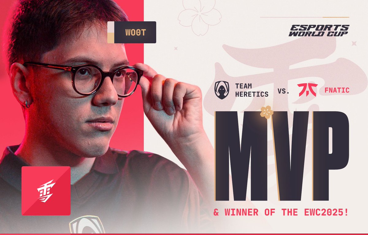 YukiAim's tweet image. Congratulations to @WootVL on winning the Esports World Cup! 🏆
Yuki Aim所属のWo0t選手が世界の頂点へ!
Esports World Cup 優勝とMVP受賞を心より祝福します!🎉
#EsportsWorldCup #EWC2025