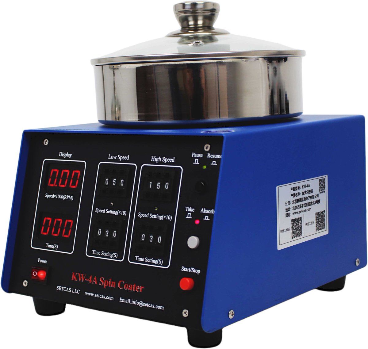 Setcas0925's tweet photo. Laboratory High-speed Spin Coater Setacs KW-4A 
Substrate size: 5mm to 100mm(4 inches), Speed range: 500-8500rpm

#spincoater #spincoatingmachine #semiconductorequipment #labrotoryequipment #coatingequipment

E-mail: sales01@setcas.hk
Whatsapp: +852 56061117 https://t.co/yfPM3lNoBI