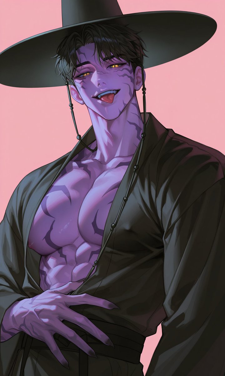 harukiOuO's tweet image. So… you want to see even more, huh?
#KPOPDEMONHUNTERS #jinu #pixai