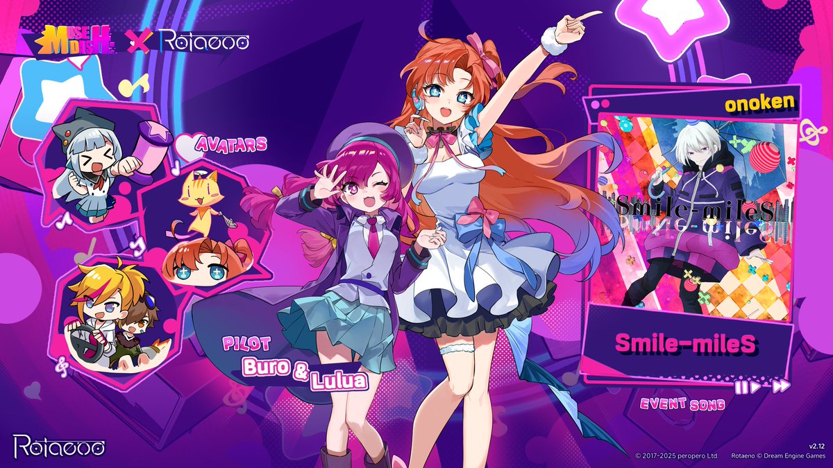v2.12 Update Announcement】 Dear Pilots, Rotaeno × Muse Dash
