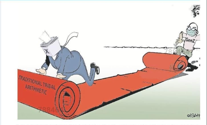 tv47ke (@tv47newske) on Twitter photo CARTOON OF THE DAY:
📌Gachagua, Raila, Ruto — will tribal math still work in 2027?
📌Ruto smiles as rights, freedoms, and the Constitution are chopped
📌Police brutality victims: justice or hush money?
📌Tribal politics vs Gen Z defiance
#MorningCafeTV47
<a href="/debarlinea/">Debarl Inea</a> CARTOON OF THE DAY:
📌Gachagua, Raila, Ruto — will tribal math still work in 2027?
📌Ruto smiles as rights, freedoms, and the Constitution are chopped
📌Police brutality victims: justice or hush money?
📌Tribal politics vs Gen Z defiance
#MorningCafeTV47
<a href="/debarlinea/">Debarl Inea</a>