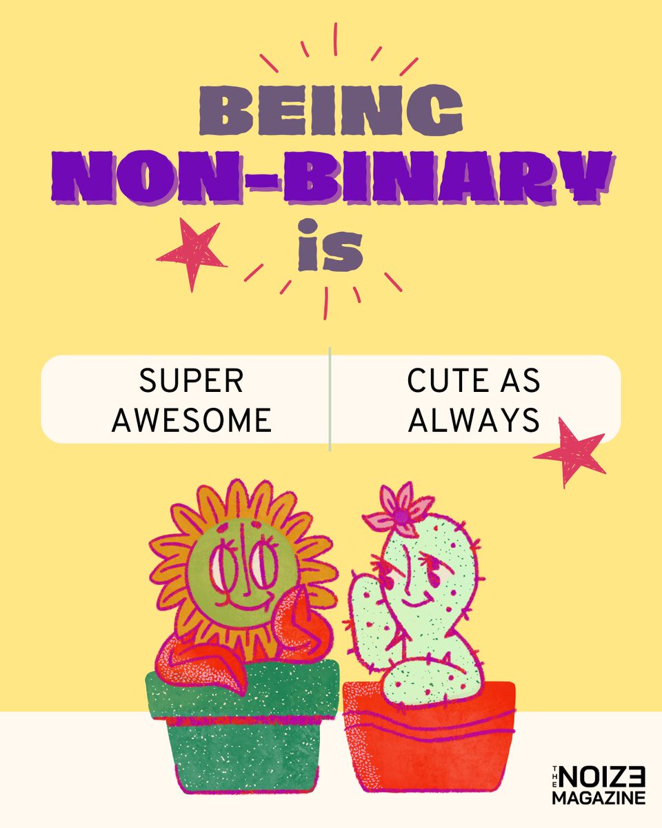 💛🤍💜🖤

Happy International NON-BINARY People's Day

วันที่ 14 กรกฎาคมของทุกปี ถือเป็นวัน 'International Non- Binary People's Day'

มาร่วมเฉลิมฉลองและซัพพอร์ตชาวนอนไบนารีกันน้า

💛🤍💜🖤

#nonbinary #nonbinaryday