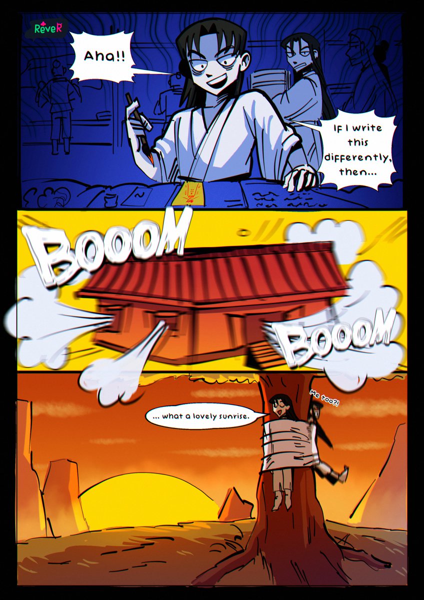 reve_r_'s tweet image. Shen Yuan tries something new (goes wrong)🧐
#svsss #scumvillianabyss #shentwins