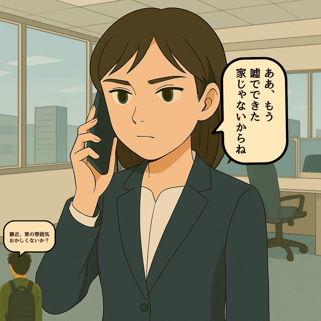 【100日後に夫婦を離婚させたい娘の物語：67日目】
父から突然電話がかかってきて、初めて自分の本音を父に言ってみた。