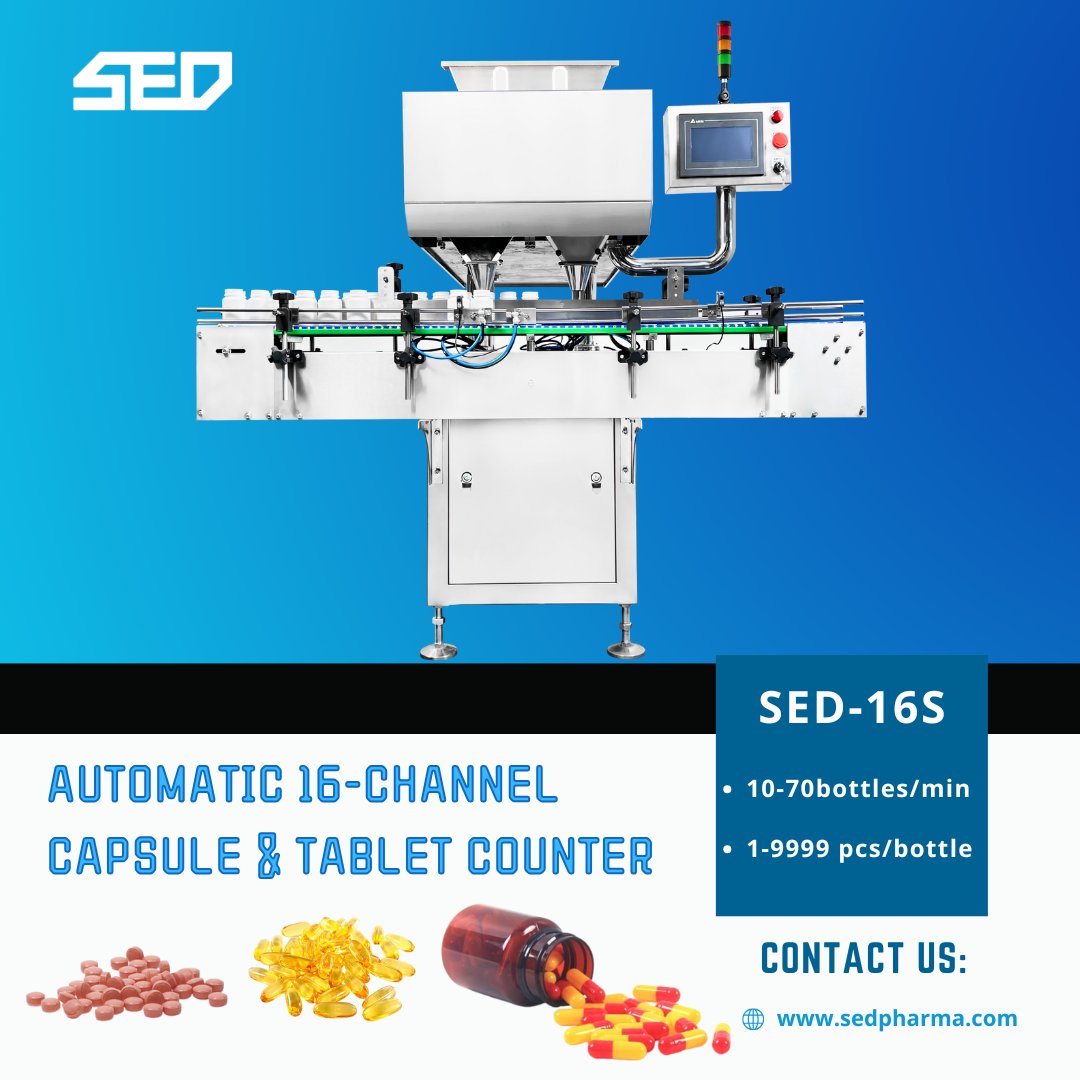 SedPharma's tweet image. 💊 Tired of bottling inefficiencies?
Pharma or nutraceutical production line too busy?
The SED-16S Automatic Electronic Counting Machine solves 90% of your bottling headaches!

👉 Learn more: sedpharma.com

#sedpharma #PharmaMachinery #tabletcounter  #pillcounter