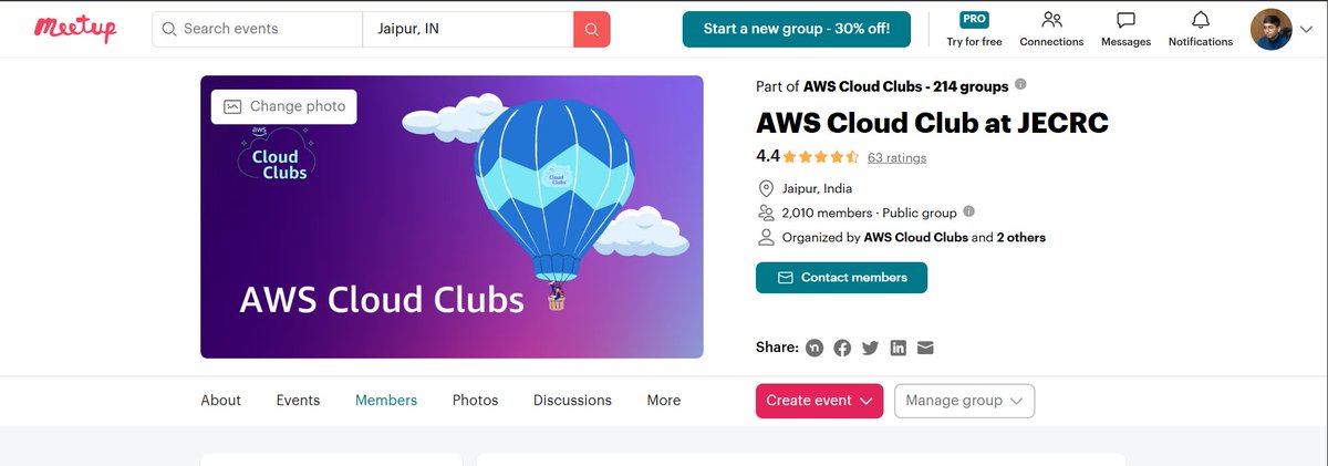 Manvendra_1406's tweet image. WE HITTT 2000+ MEMBERS  at @AWSCloudJECRC !!!!
LETZZZZ GOOOOOOOOOOOOOO!!!!
So grateful for this opportunity 🫶