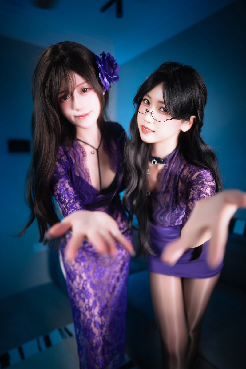 bling_yoyo's tweet image. 不呆猫 晴子cherry 人妻双人写真