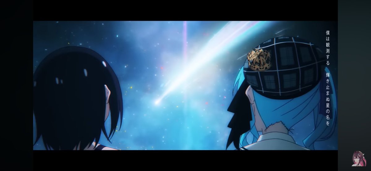 smtk8810's tweet image. #AS_tar
冒険彗星のMV、良過ぎた😭
神アニメのようなMV、二人にぴったりの歌詞(え、The Last Frontierの続編ですか？)、あまりにも最高過ぎる二人の歌声…

大好きなラスフロとセットでずっと聴いてたらいつのまにか週末終わってた！

素晴らしいMVをありがとう！🛠️☄️