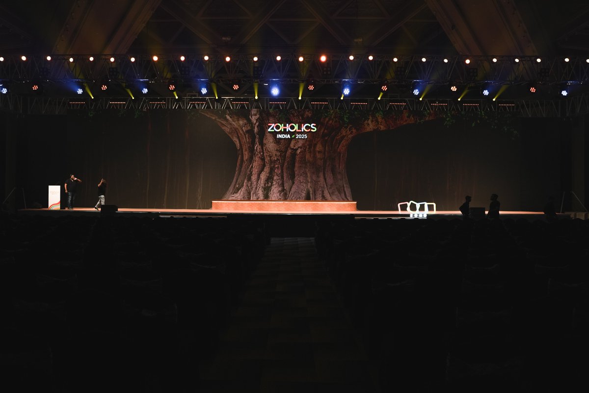 Zoholics's tweet image. We’re all set to kick things off at #ZoholicsIndia25!😇
Registration is open, the coffee’s brewing, and conversations are already in motion. Here's to a day full of ideas, insights, and innovation. Let’s get started.