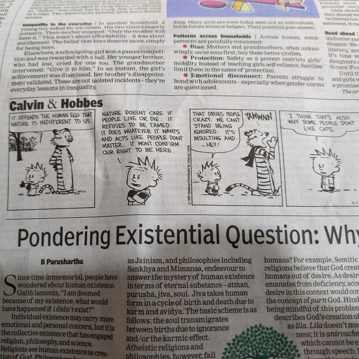 Preethamofc's tweet image. Significant truth and understanding from Calvin.