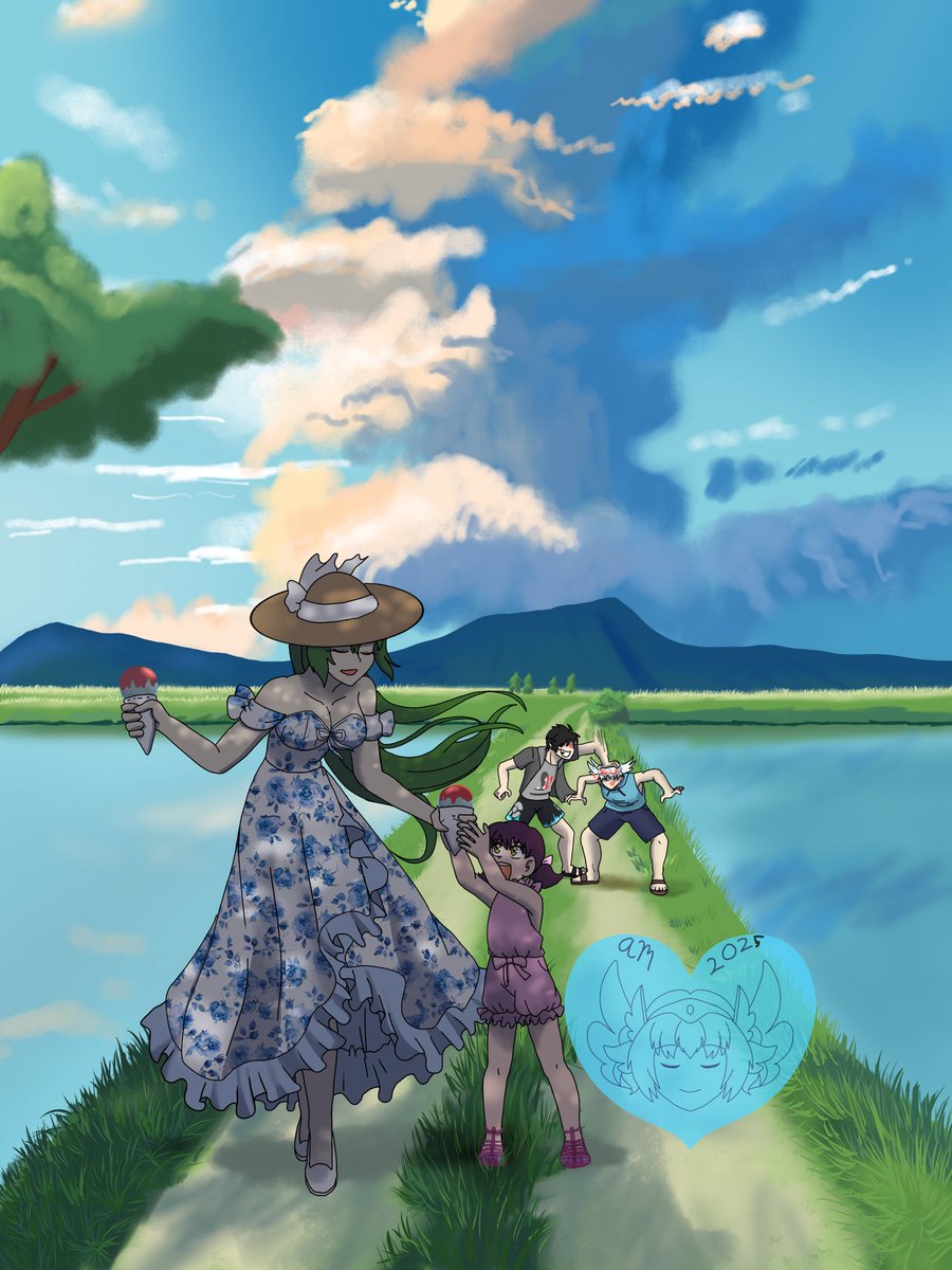 5414Fallen's tweet image. Snow cone Summer

Staring Biollante, SpaceG, Godzilla Jr and Ayako
#summer #summervibes☀️ #snowcone #gijinka #humanization #biollante #spacegodzilla #godzillajr