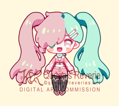 Small chibi commission for trashcrow♡
Thank you!

#artcommissions #Chibi #artshare