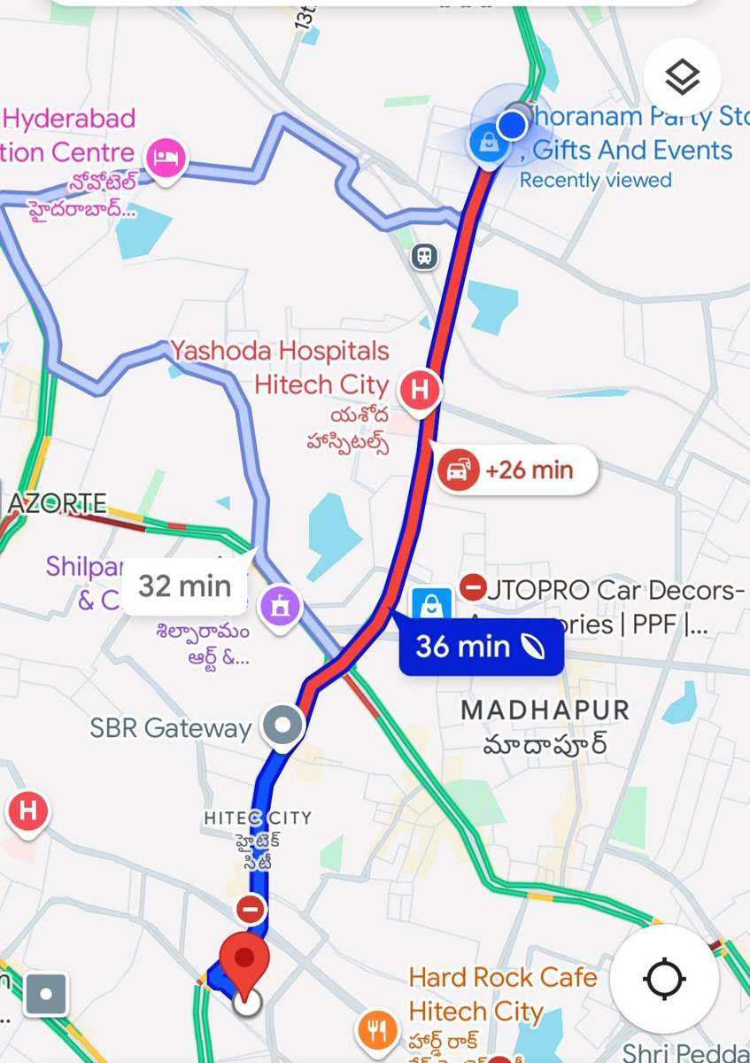 Hyderabad 360 (@hyd360) on Twitter photo Hyderabad Traffic Woes!
Out of 36 mins from #KPHB to #IKEA Circle, 26 mins stuck in traffic congestion.
Why aren't authorities fixing this daily pain for lakhs of commuters?
<a href="/revanth_anumula/">Revanth Reddy</a> <a href="/CommissionrGHMC/">Commissioner GHMC</a>
@cpcybd <a href="/CYBTRAFFIC/">Cyberabad Traffic Police</a> @TSRTCHQ
#HyderabadTraffic Hyderabad Traffic Woes!
Out of 36 mins from #KPHB to #IKEA Circle, 26 mins stuck in traffic congestion.
Why aren't authorities fixing this daily pain for lakhs of commuters?
<a href="/revanth_anumula/">Revanth Reddy</a> <a href="/CommissionrGHMC/">Commissioner GHMC</a>
@cpcybd <a href="/CYBTRAFFIC/">Cyberabad Traffic Police</a> @TSRTCHQ
#HyderabadTraffic