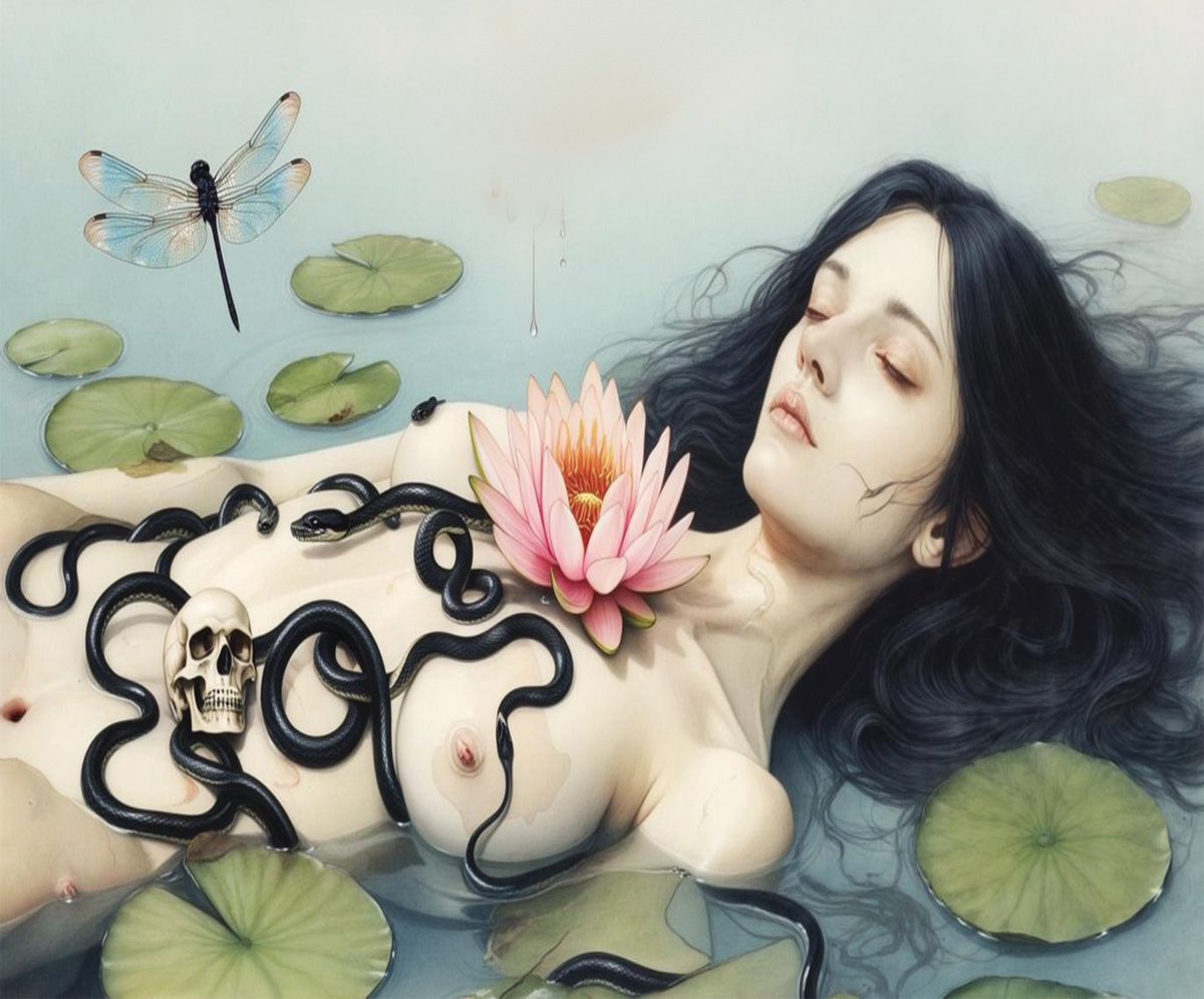 Good morning my beautful people 😍 #AEW 

Don’t forget to show some love to my new drops on #Objkt  💕👀
Your support means the world (and maybe a little magic too) ✨😄

1. The judging garden
8/10 ed
5.15 xtz

2. Serpent &amp; blooms
1/1
36 xtz
