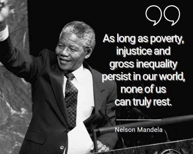 “As long as poverty, injustice and gross inequality persist in our world, none of us can truly rest.” 

Let us be inspired by #NelsonMandela’s message that each of us can promote peace, human rights, harmony with nature &amp; dignity for all.

#MondayMotivation
