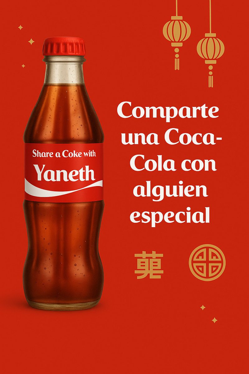yaneth195's tweet photo. 📢 ¿Ya encontraste tu nombre en una Coca-Cola?

La campaña #ShareACoke celebra los momentos que nos unen. Comparte una con esa persona especial, crea recuerdos y haz que cada encuentro cuente. 🥤

Con tu nombre, sabe mejor. ❤️✨

#CreatividadDigital_COKE1A #CocaCola @enovillom https://t.co/O2KMZaJf18