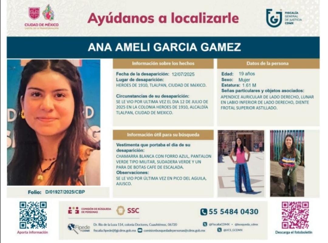 Ferritortola's tweet image. ¡Por favor, compartan!
Desapareció este sábado cerca de San Nicolás Totolapan, en el Ajusco.