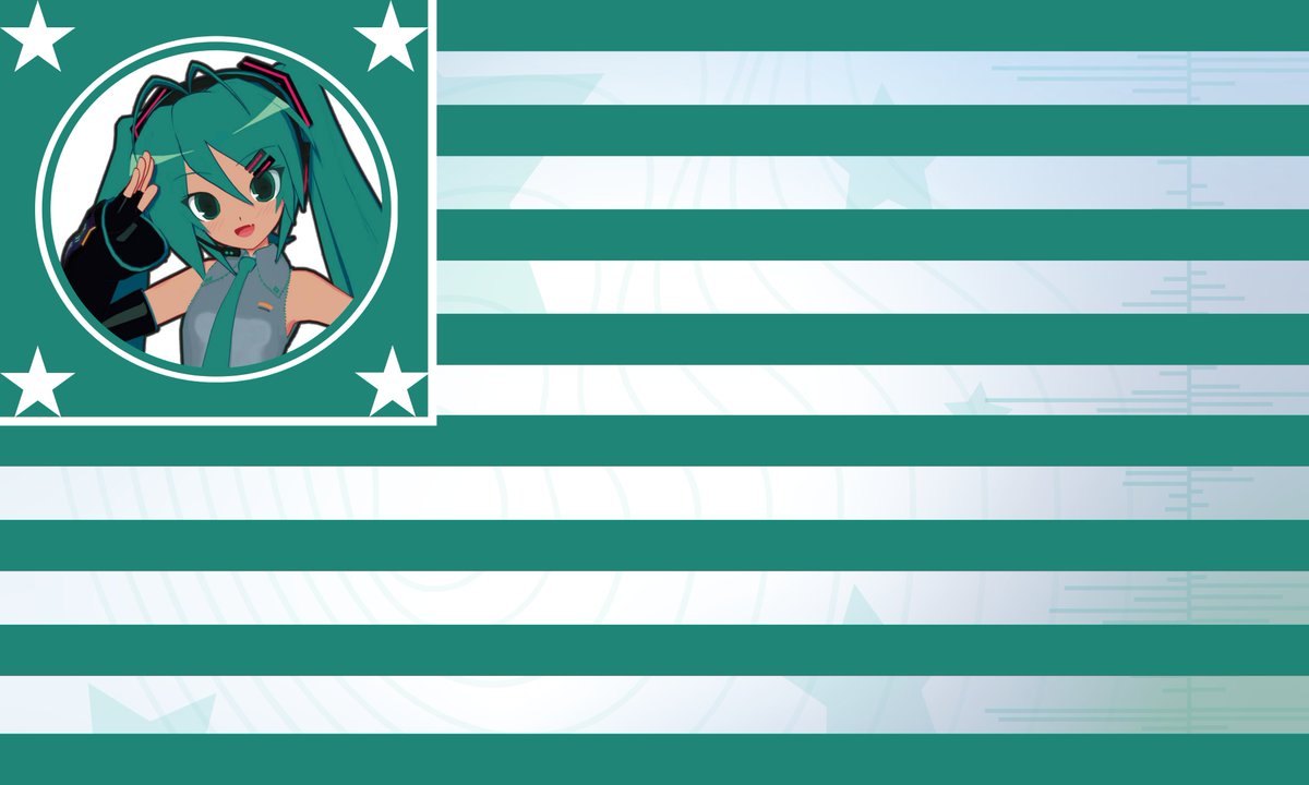 ParProgrammer's tweet image. I&apos;m going to hang this U.S inspired Miku flag I made outside my house. Will update you all in like 10 days

Feel free to download it if you want

(Using @majin_kz&apos;s miku model)