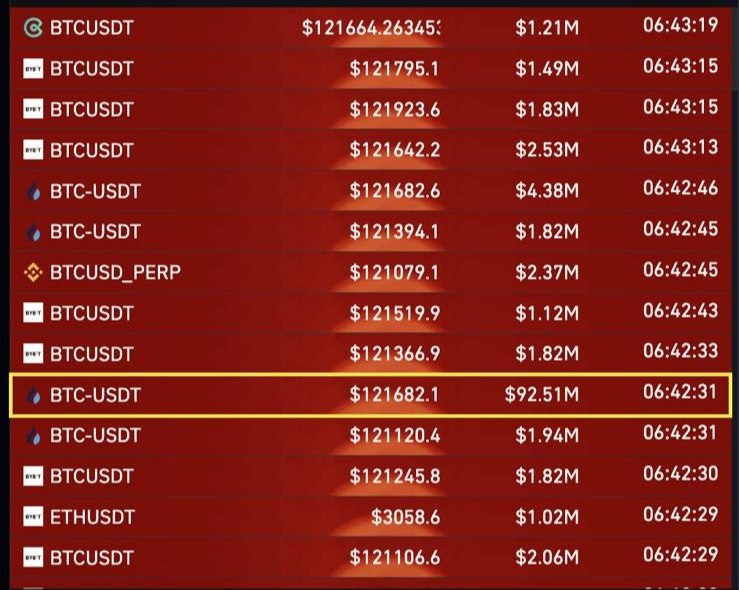 1 بيتكوين = 451,966 ريال

و محرقة الفيوتشر تحرق اكثر من 235,000,000$ من الشورت

منها حوت كبير تصفرت محفظته باكثر من 92 مليون دولار في معاملة واحدة