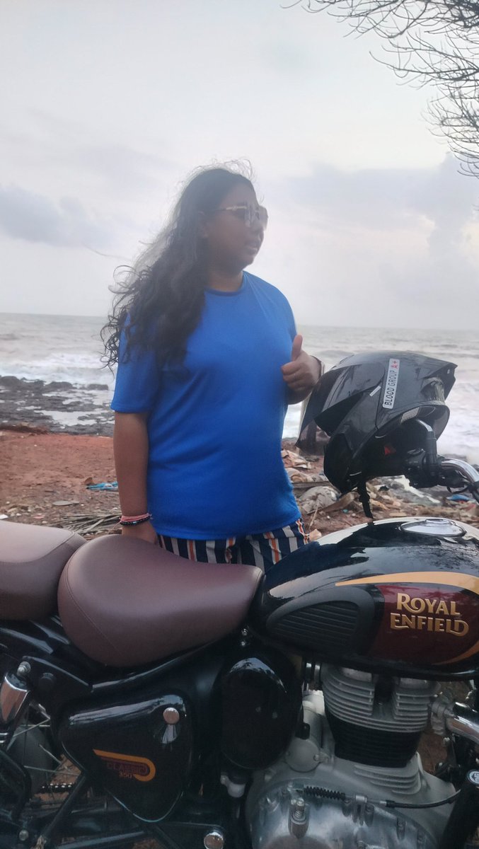 Vacation Mode #Goa 
#MonsoonRide #BikerGirl