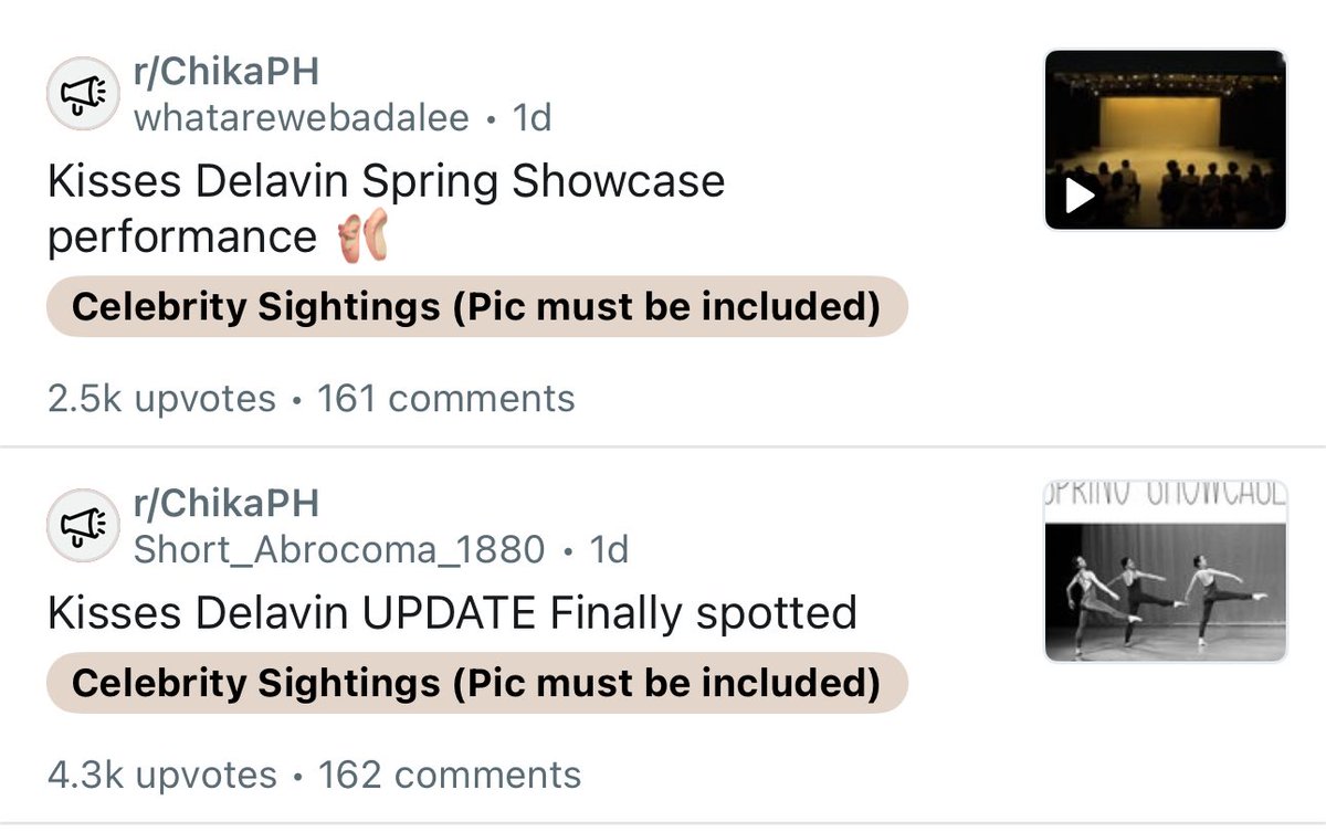 love #KissesDelavin  Trending ka rin sa Reddit. Sobrang critical ng mga tao doon lalo na sa Chikaph. Usually pag di nila kilala, “the who?” Ang  comment. Matagal ka nang wala sa showbiz, pero kilala ka pa rin. Ang taas pa ng upvotes mo na super rare doon.Ganun ka ka-impactful